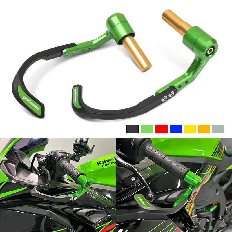 

Motorcycle 7/8" 22mm Handlebar Grips Guard Brake Clutch Levers Guard Protector For Kawasaki ZX-4R ZX-4RR ZX4R ZX4RR ZX-25R ZX25R