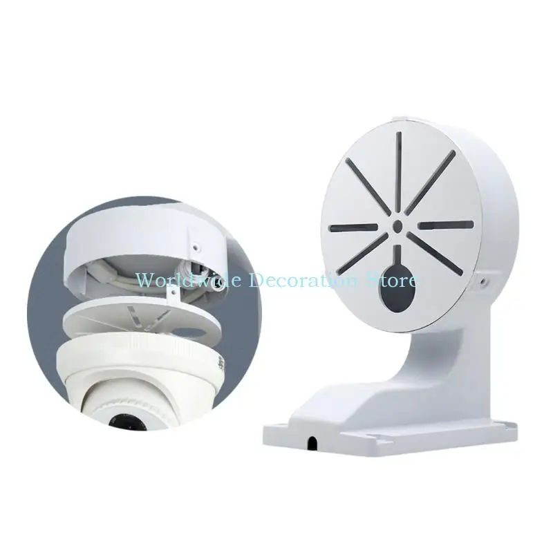 Q39B Pack of 2 Easy Install Plastic Wall Mounts Decorative Unique Conch Camera Mount Bracket Home Use