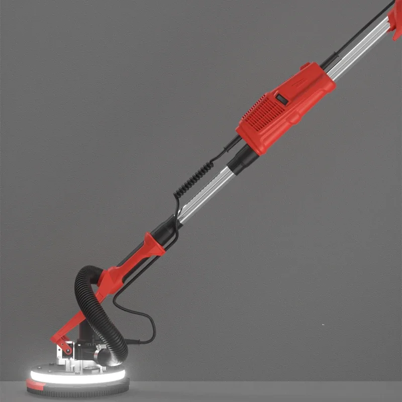 Brushless Drywall Sander with Vacuum Dust-free Attachment Telescope Handle Self Suction Long Arm Wall Grinding Machine