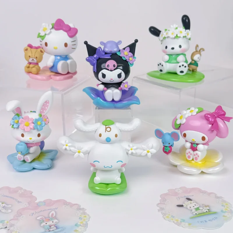 コミック・アニメ SANRIO Prize Figure Bulk Lot 16pcs Japan Original Sanrio Characters Spring Flower Series Blind Box Kawaii