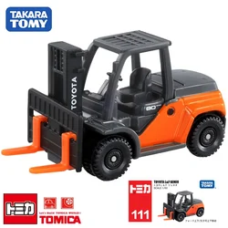 TAKARA TOMY simulation alloy car model Boy Toy Project No. 111 Forklift truck, children's gift, boy toy birthday gift