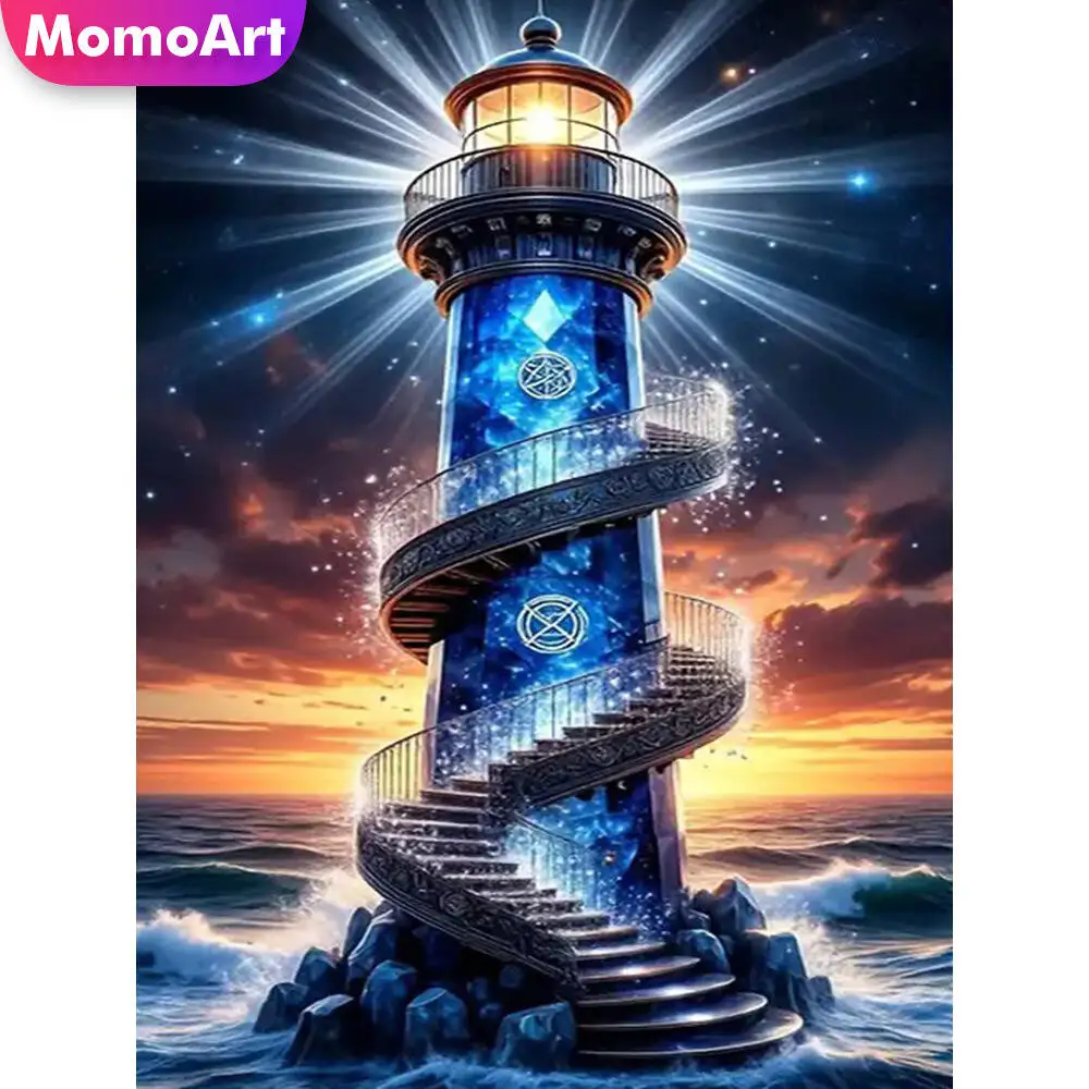 Momoart Katze Diamant Malerei Tier bunte Diamant Mosaik Bild Strass Mond Wand Dekor