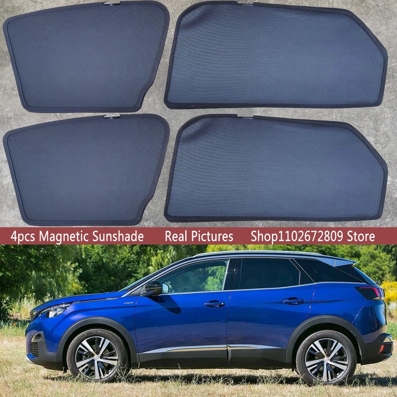 Parasol magnético para coche, cortina para marco de parabrisas, parasoles para Peugeot 3008 3008 GT Line 2017 - 2023 2018 2019, accesorios