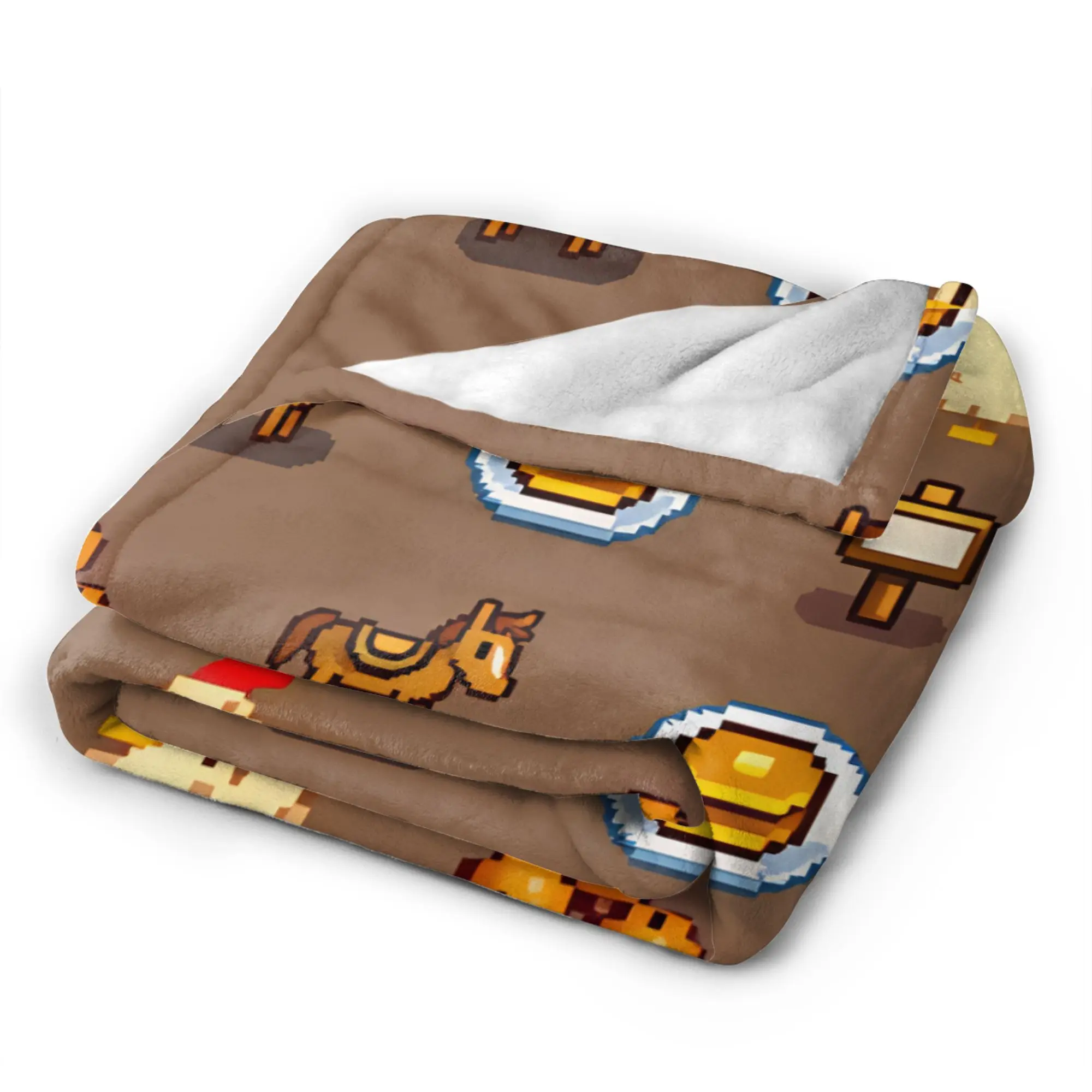 Stardew Valleys Animals   Super Warm Blankets  Girls Boys Plush Bedding Throws Funny Couch Chair Flannel  Sofa Bed Cover
