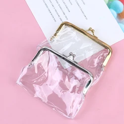 Small Things Storage Bag Coin Purse Ins Transparent Simple Iron Mouth Clip Bag  Multifunctional Lipstick Bags Portable Coin Bags