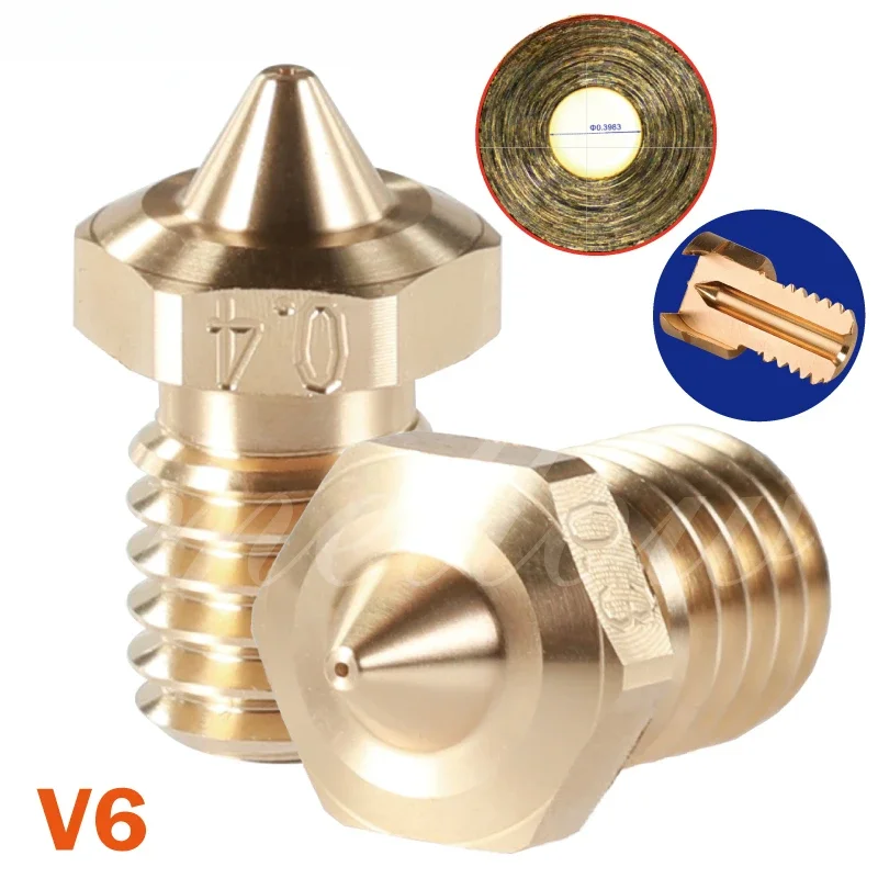 1 high-quality Sharp Nf V6 nozzle Hotend E3D nozzle 3D printing accessory