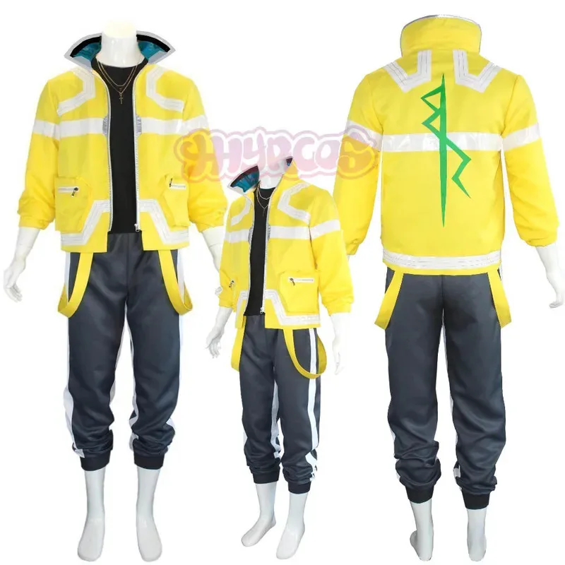 

Game Anime David Martinez Punk Cosplay Costume Jacket Pants T-shirts Black Party Halloween Cosplay Costume 20 And 77 Punk