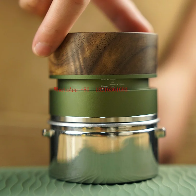 Limited OfferNEW Gravity Powder Dispenser Professional 58mm Italian Coffee Powder Dispenser Adaptive Height