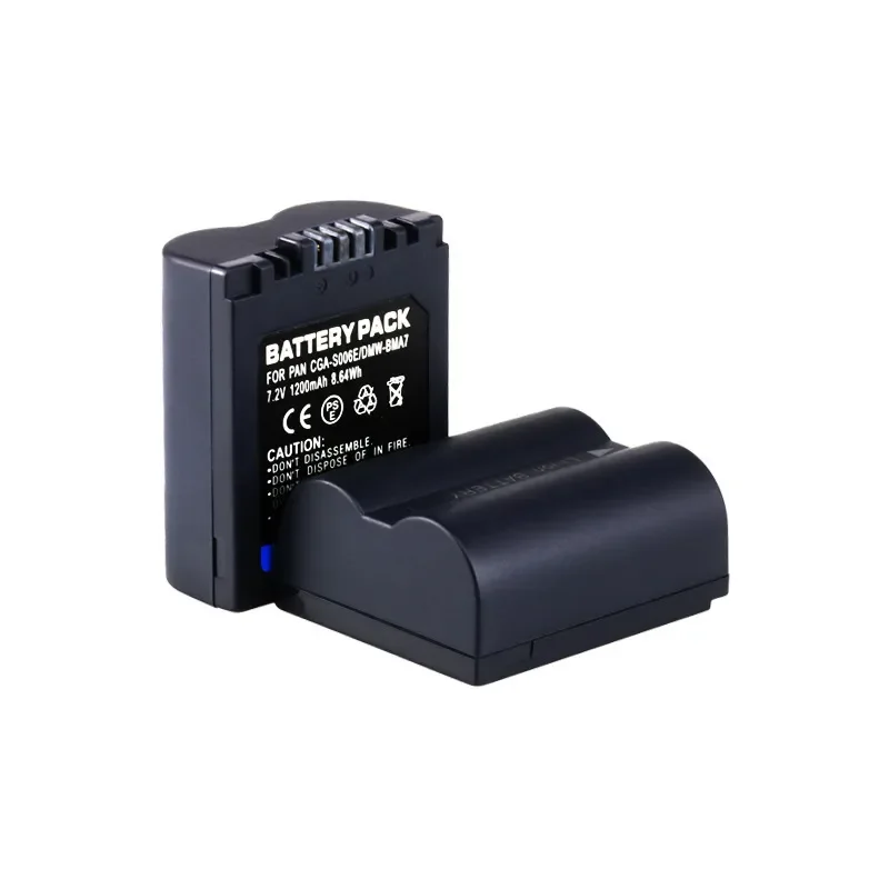 CGA-S006E DMW-BMA7 7.2V 1200mAh for Panasonic Lumix DMC-FZ7 FZ28 FZ35 FZ50 Li-ion Battery Camera Battery Pack Digital Bateria view 3