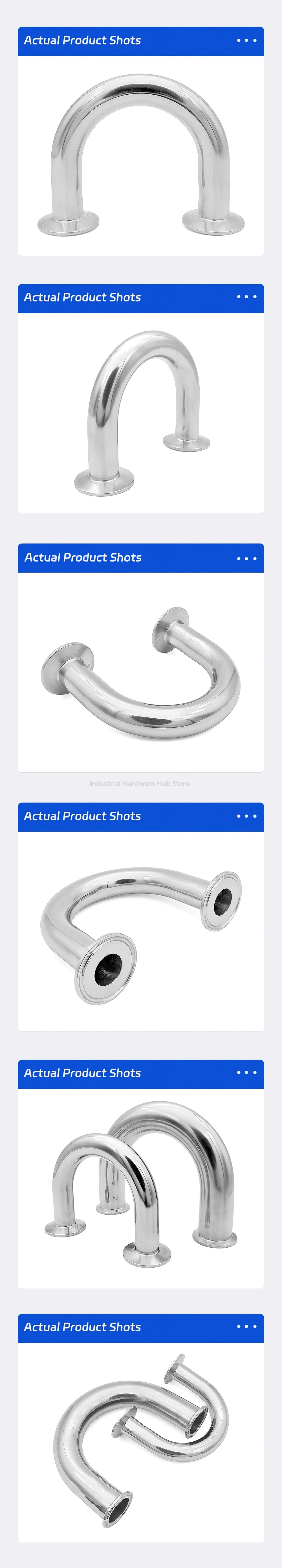 U-förmiges Rücklauf-Bogen-T-Stück, Sanitär-Tri-Clamp aus Edelstahl 304, 19–51 mm Außendurchmesser, 3/4 Zoll – 2 Zoll Zwinge, 3-Wege-Splitter für selbstgebrautes Bier – Detail 14