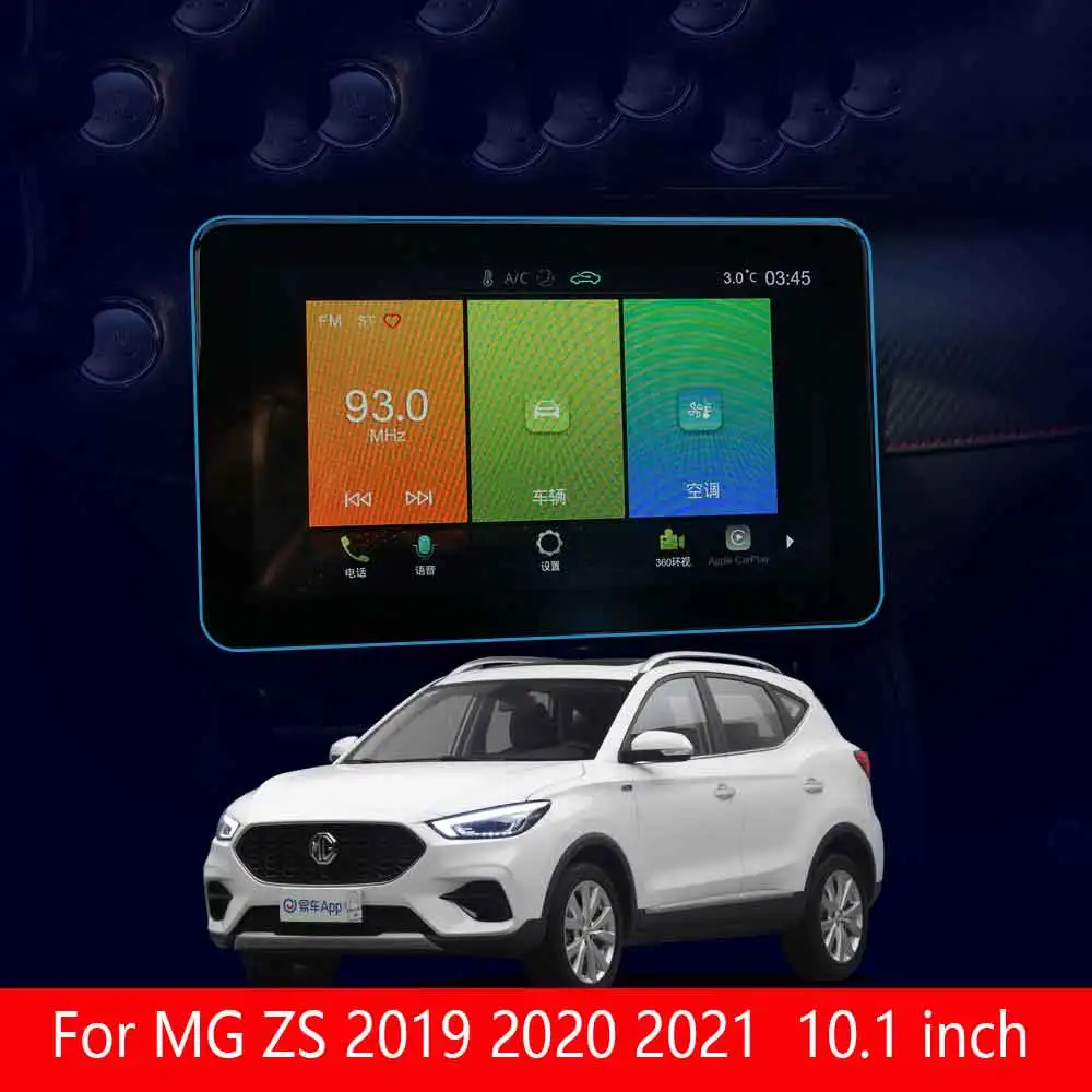 

For MG ZS 2019 2020 2021 10.1 inch Car GPS Navigation Tempered Glass Screen Protective Film Auto Interior Sticker Accessories