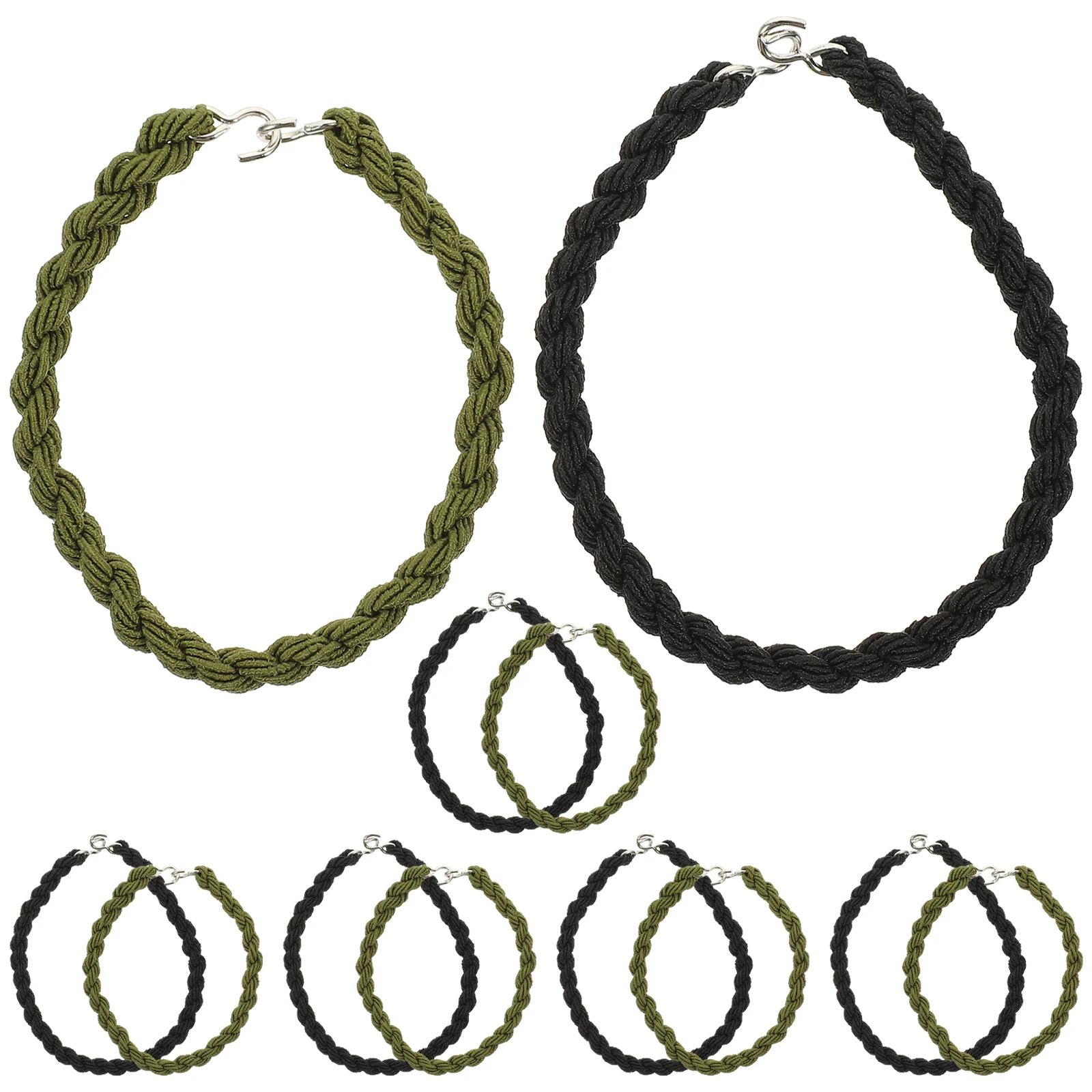 12pçs cordas elásticas multifuncionais, tiras de blusa portáteis para caminhadas, acampamento, uso diário, cinta de blusa, corda elástica conveniente