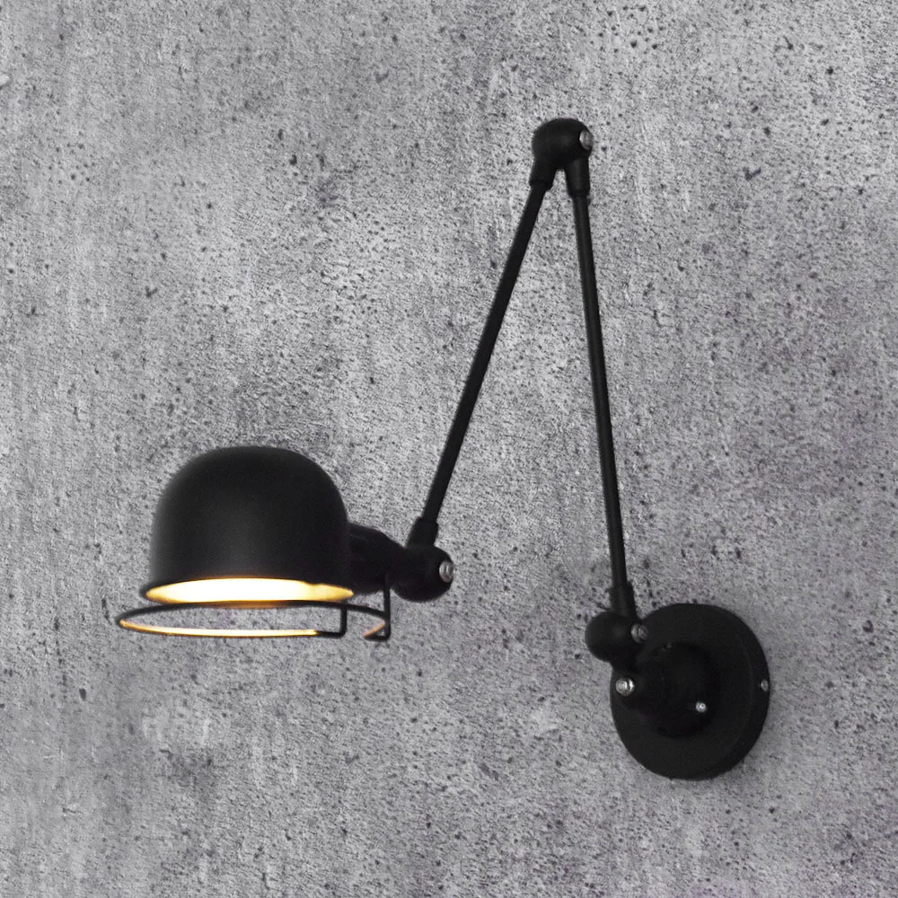 

Latest Popular Design Robotic Arm Rocker Arm Simple Wall Lamp Bar Bedside Telescopic Creative Retro Personality Wall Lamp