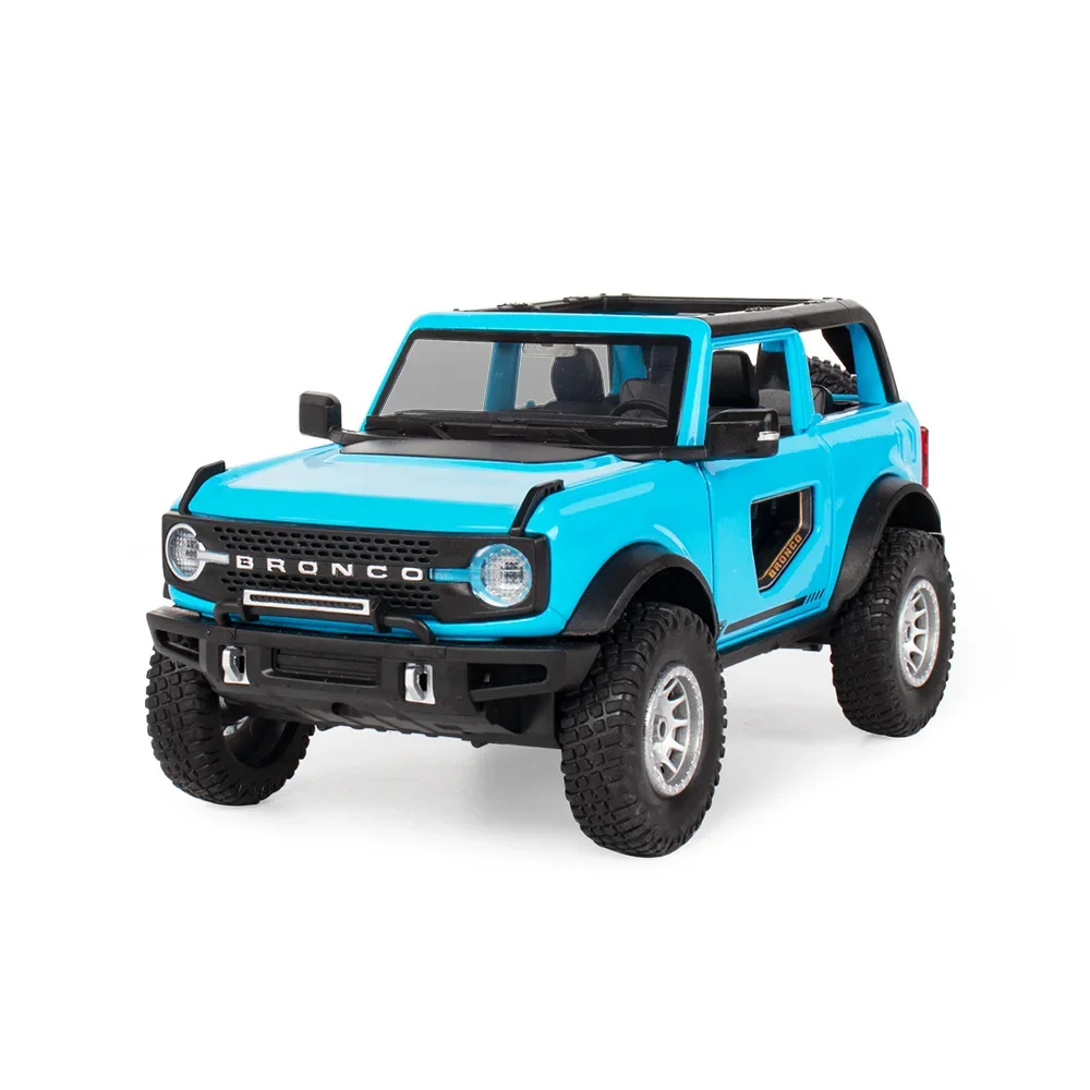 1:32 Ford Bronco Lima SUV Alloy Diecasts & Toy Vehicles Metal Toy Car Model Sound and light Pull back Collection Kids Toy Gift