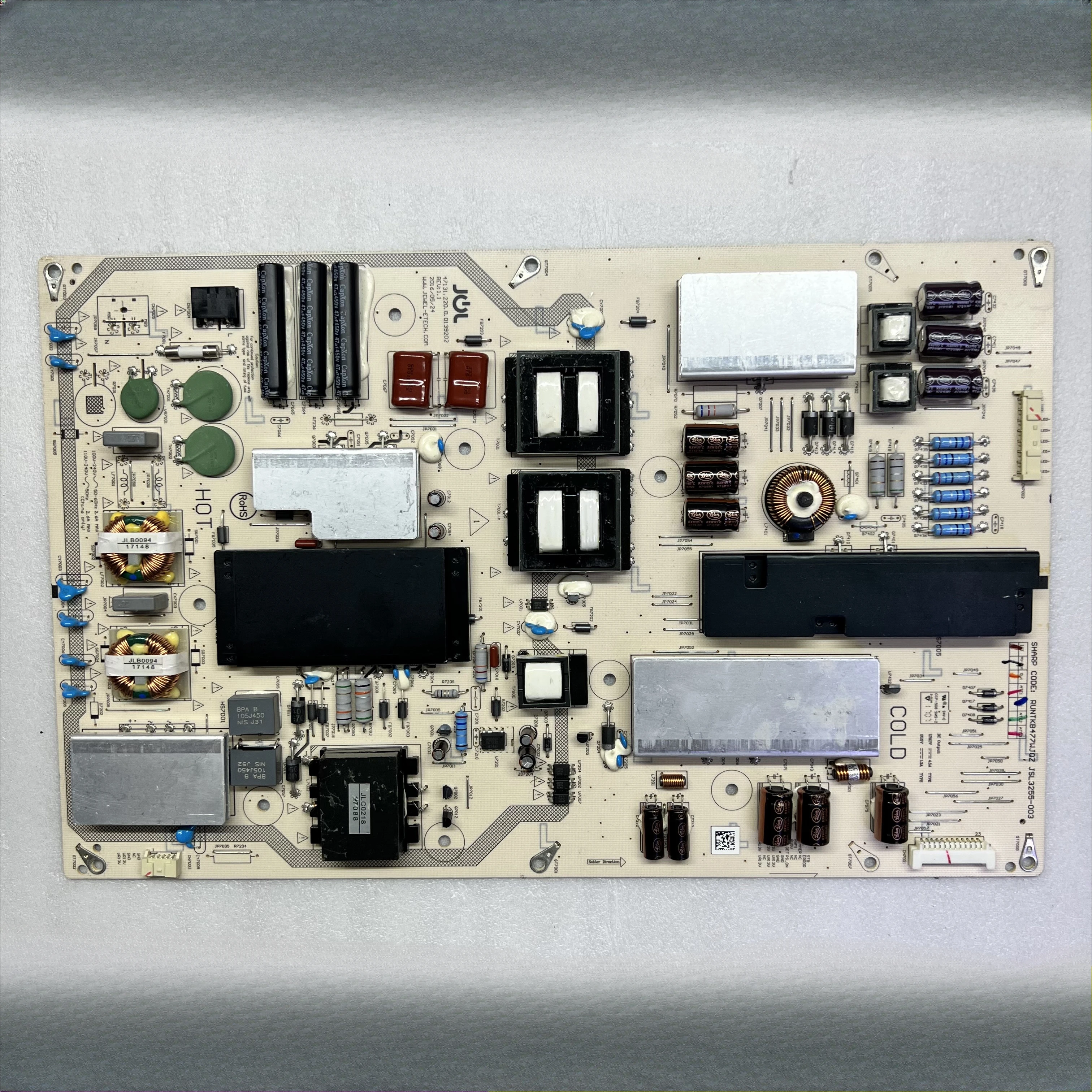 

Original For Sharp LCD-70SU665A 70SU660A Power Board JSL3255-003 RUNTKB477WJQZ