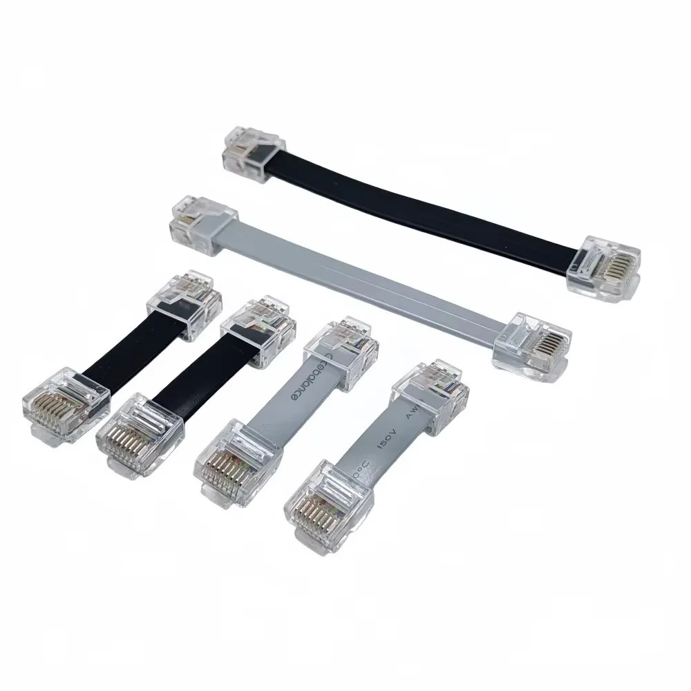 5/10/20/30cm Flat Ethernet Cable Flat Design 8P8C Connector UTP Patch Cable Cat 5 Network Cable for PS5/Xbox/PS4/PS3 For PC