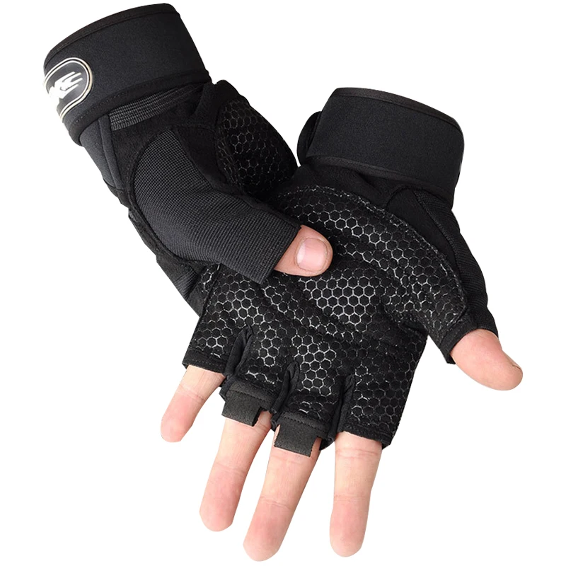 

Half Finger Cycling Gloves Bicycle Motorcyclist Gloves Gym Training Fitness Weightlifting Sport Fingerless Women Men Sport Glove