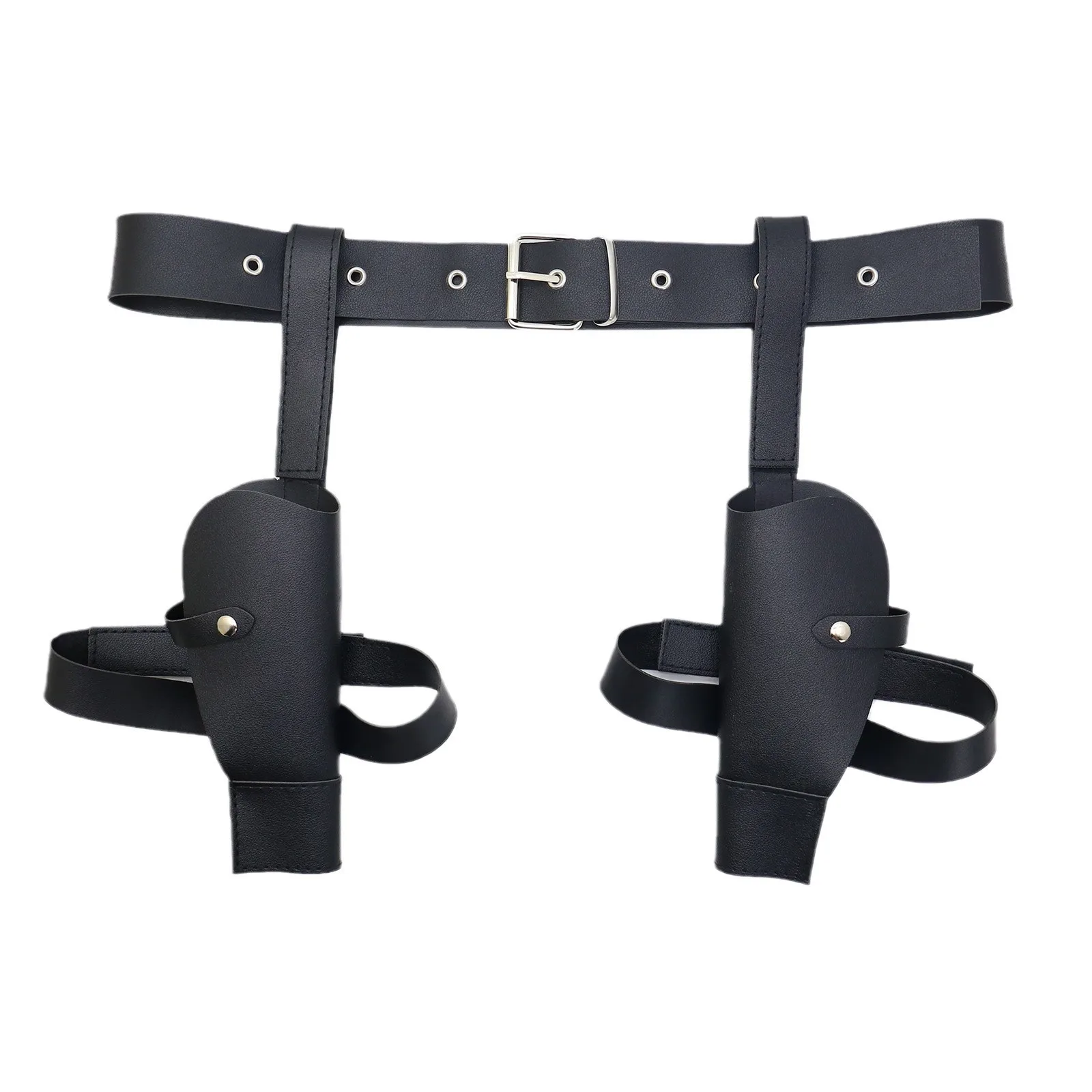 Disfraz Halloween Mujer Ancient Tombs Game Women Lara Gun Holster Western Denim Belt Cosplay Guns Holder Band Belts Costumes