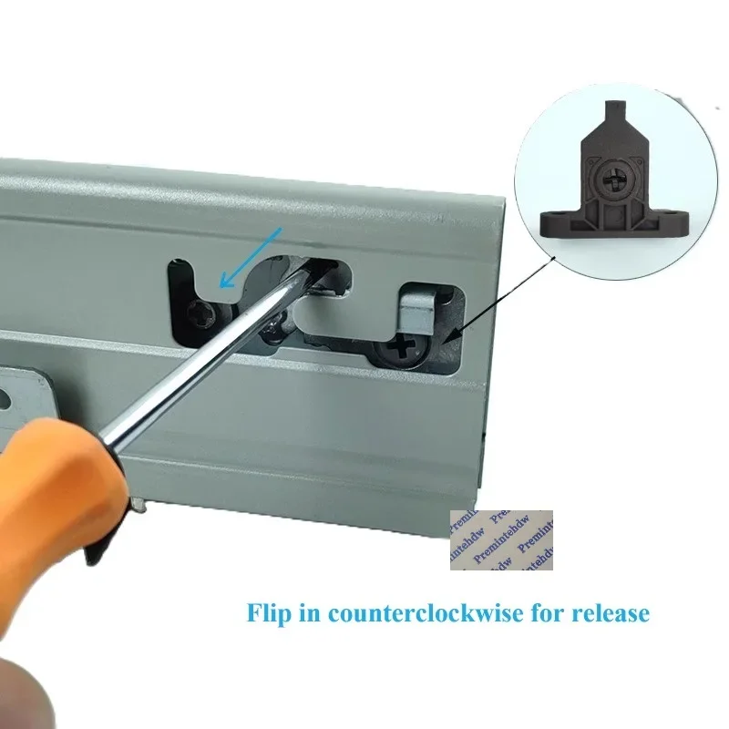 2Pcs Nylon Steel Wall Drawer Front Panel Fixing Bracket Connector Replacement Kitchen Furniture Cabinet