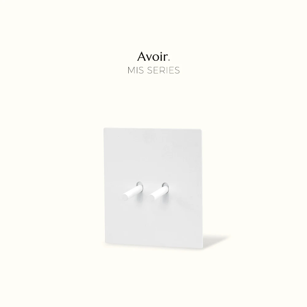 

Avoir Matte White Toggle Switches With Plates Electrical Sockets With USB Charge EU Switch Light Wall Switches Home Improvements