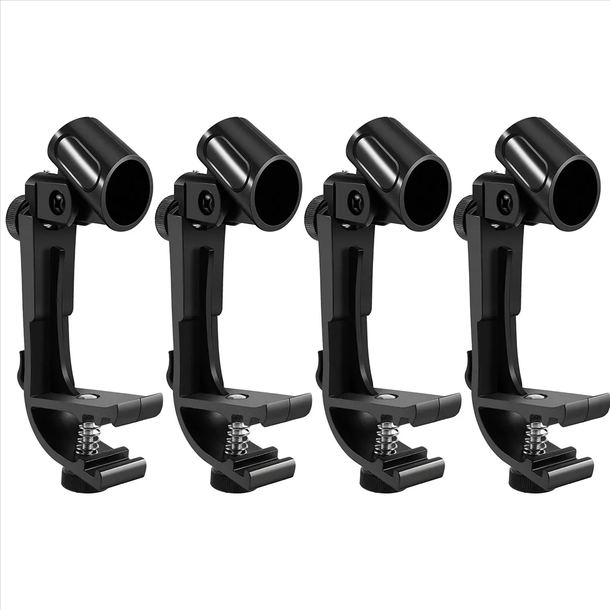 DT60 4 Pcs Microphone Clip Drum Clip Shockproof Microphone Clip Microphone Stand Shockproof Musical Instrument Accessories