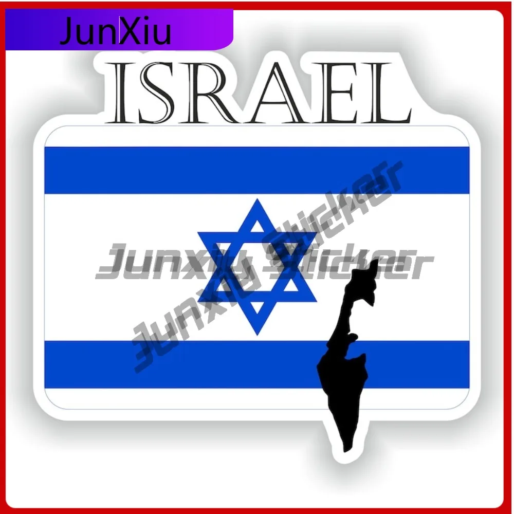 

Israel National Emblem Map Shape Sticker Anti Scratch Waterproofing Exterior Decal For Car Scratch Cover With Sticker Motorcycle