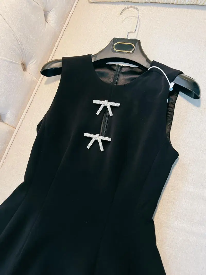 EvaSle Retro Bla Dr Lady-like Vita alta ort A-Line Compleanno Par Chic Donna Faion Poliestere No-sve Dr