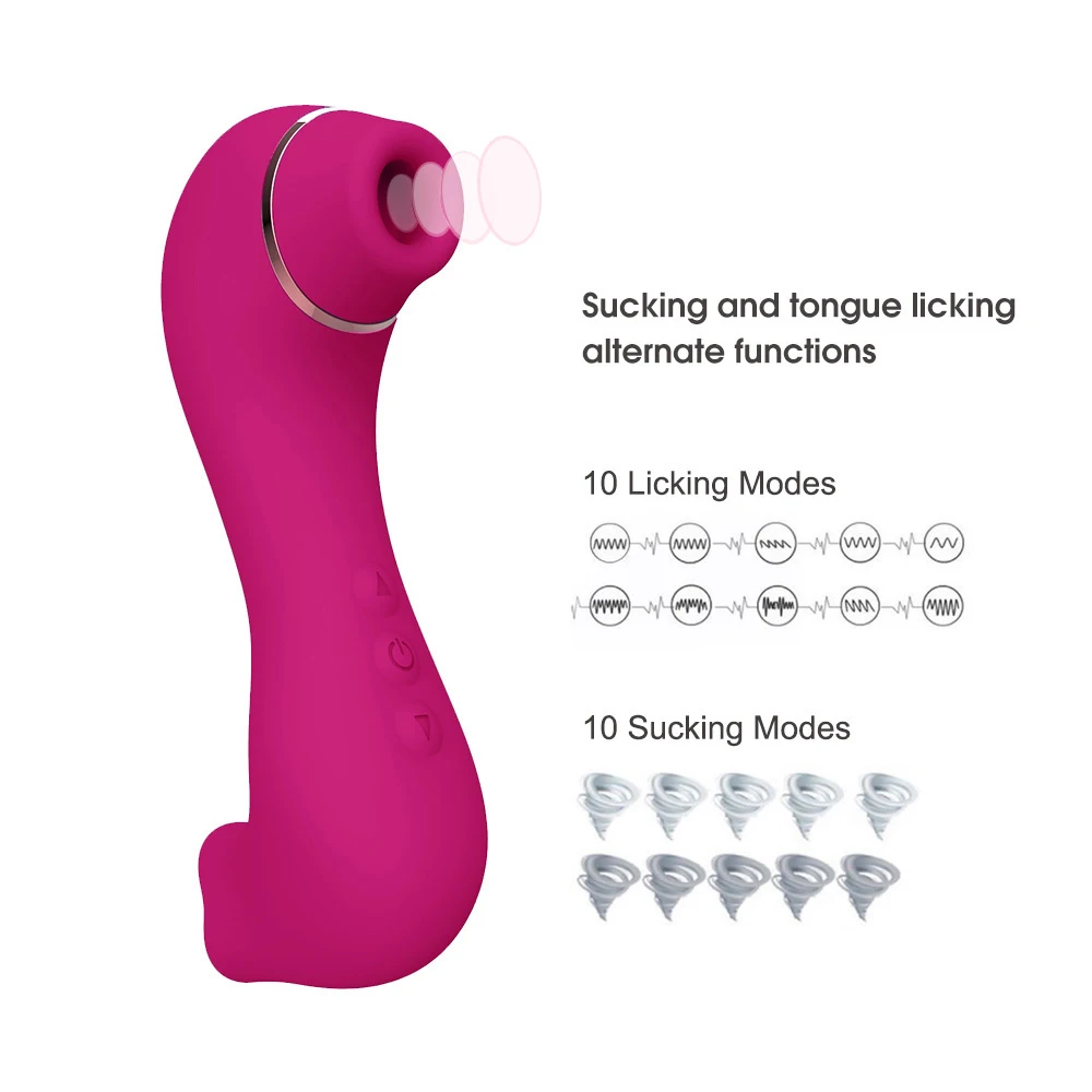 

Mini Portable Sucking Vibrator Tongue Licking Nipple Breast Vagina G-spot Oral Sex Clitoral Stimulation Masturbator Female Toys