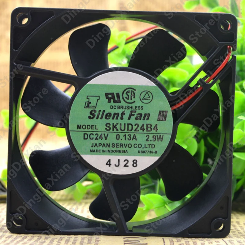 l 1PCS For SERVO SKUD24B4 | 24V 0.13A | 9CM | Silent Industrial Chassis Fan
