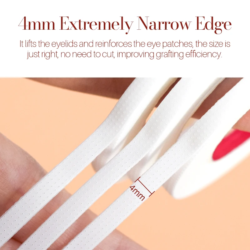 Super Soft 4mm Narrow Sensitive Eyelash Extension Tape for Professional Grafting Lash Tools