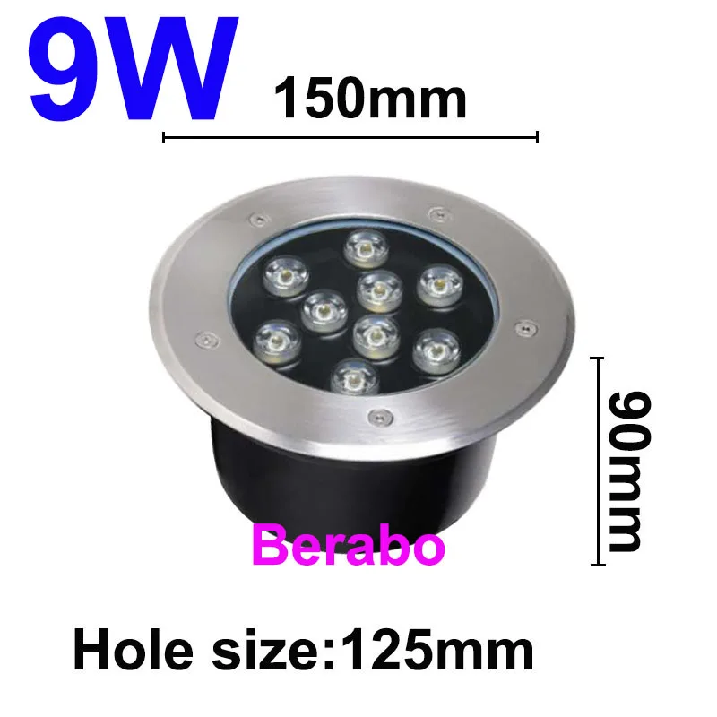 3W 5W 10W 18W Vergraben Garten Weg Spot Einbau Unterirdischen Licht AC220V110VDC12V IP68 Wasserdichte Led garten Unterirdischen Lampen – Detail 13