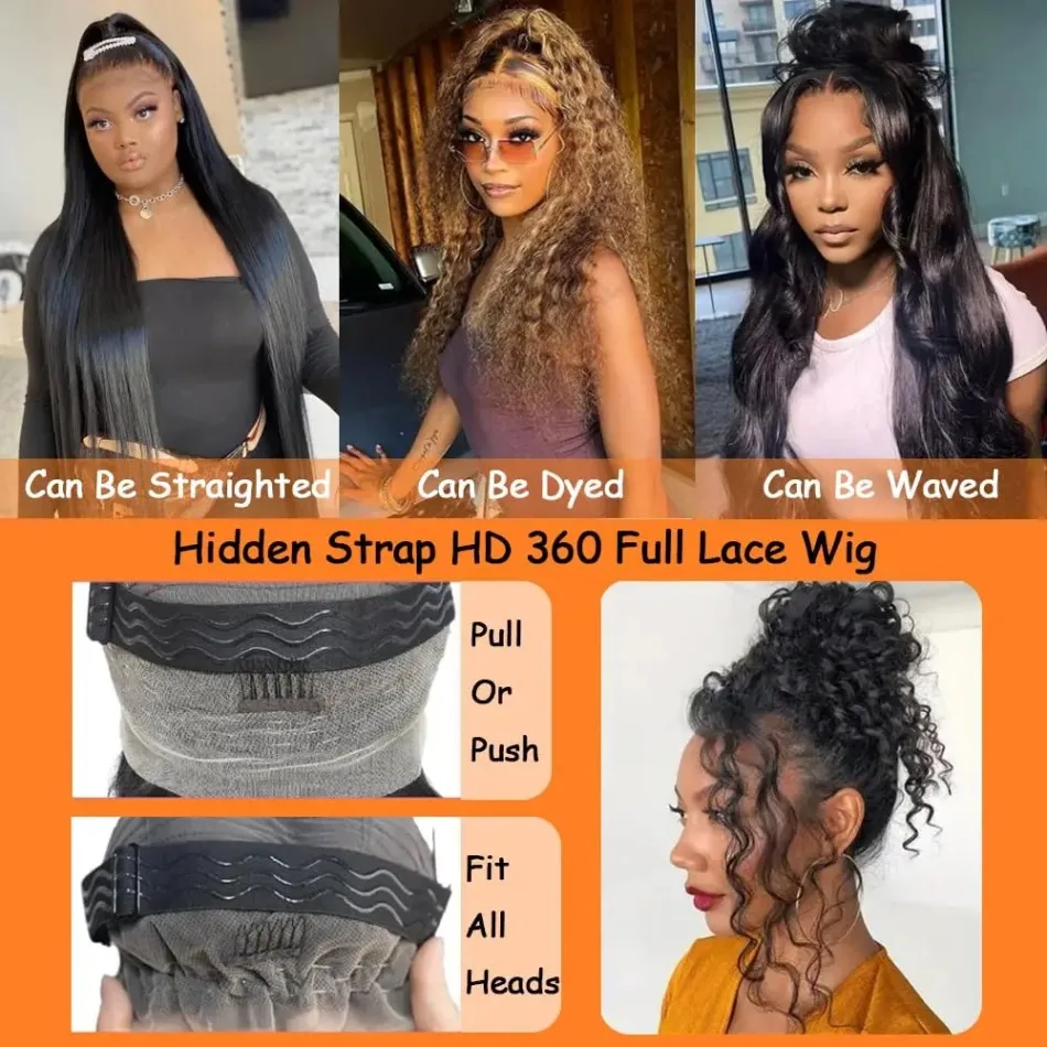 360 شعر مستعار دانتيل كامل منتفخ Hd البرازيلي موجة عميقة الباروكات شعر الإنسان 100% مجعد الدانتيل الباروكة الأمامية حزام غير مرئي 250 الكثافة 40In