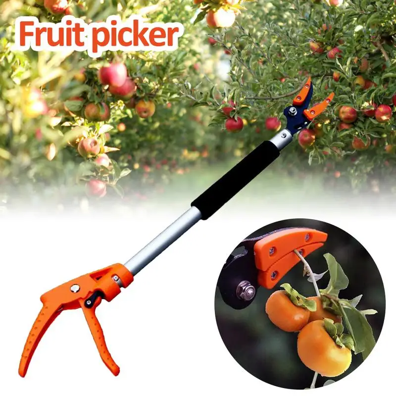 

1pcs Extra Long Telescopic Pruning Fruit Picker Hold Bypass Pruner Max Cutting 0.6m Tree Cutter Garden Tools Fruit Picker