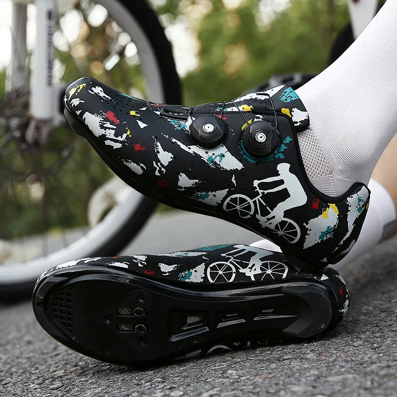 MTB Road Bike Shoes Women Cycling Shoes Men Fashion Sneakers Cleat Non-slip Mountain Biking Footwear  Bicycle Shoes  Zapatillas