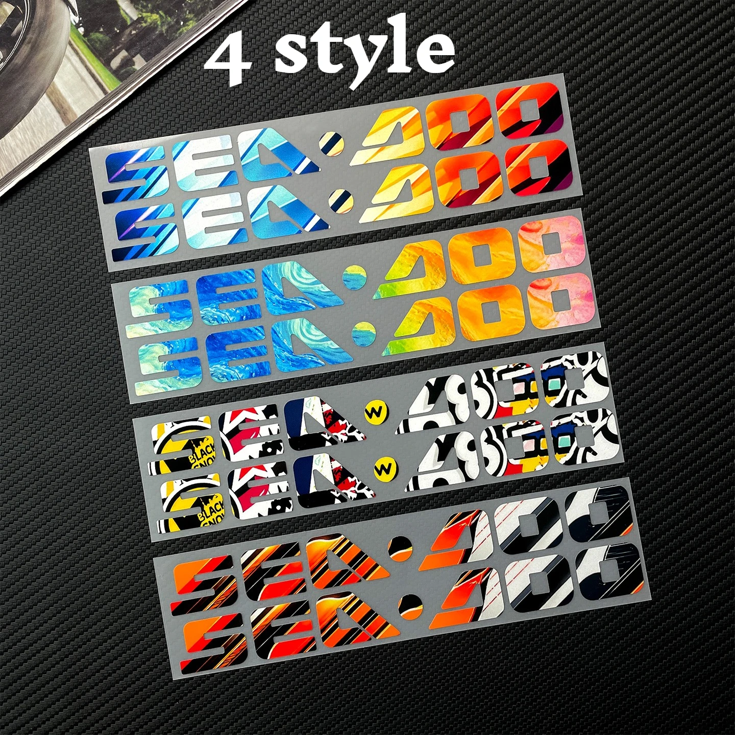 Jet Ski Stickers Color Gradient Waterproof Decals Watercraft JETSKI Helmet Decal for Seadoo SPARK90 300 GTI GTX RXT RXP WAKE