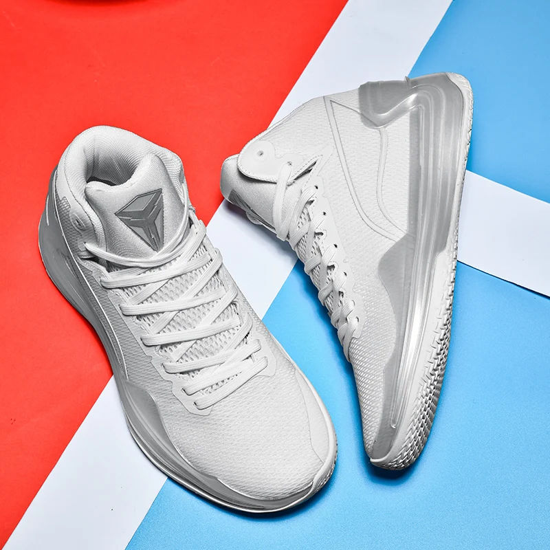 

Autumn and winter high-top men's and women's basketball shoes lace-up mesh wear-resistant non-slip training shoes sneakers