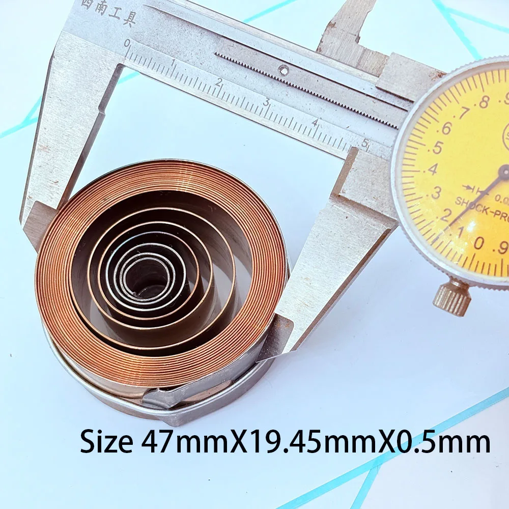 Mechanical clock, hanging clock, 15 day mainspring, wooden clock accessories, mainspring, domestic accessories, mainspring
