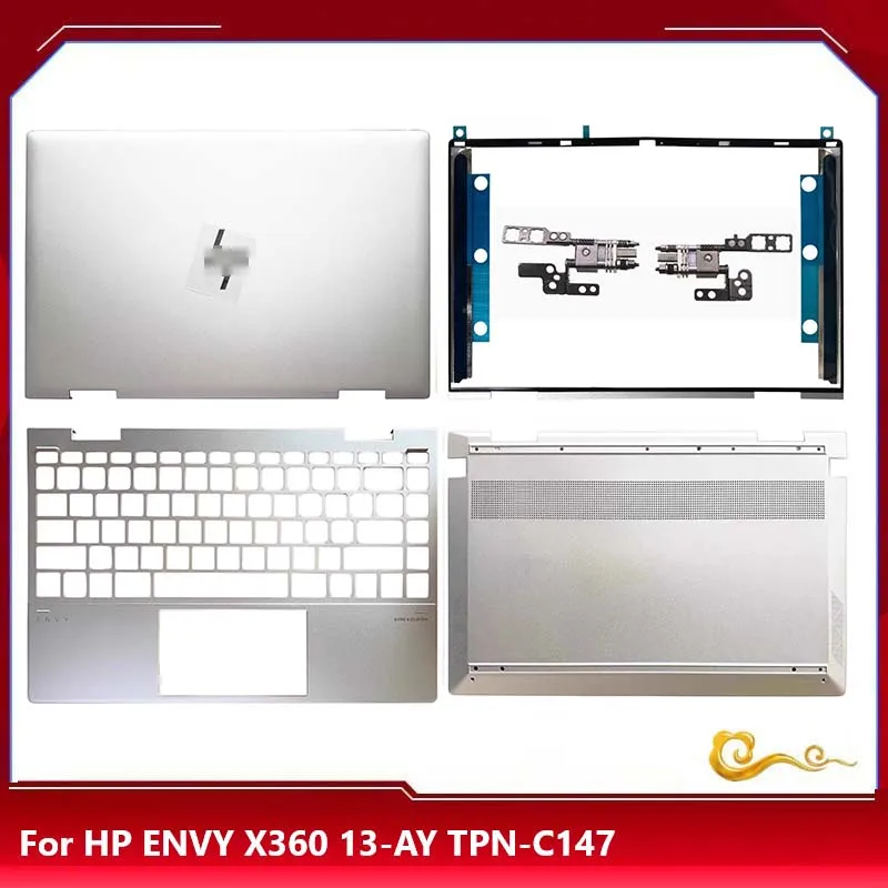 

New/orig For 13.3" HP ENVY 13 X360 13-AY TPN-C147 LCD back cover / Bezel/ upper cover/ bottom case /Hinge set, Silver