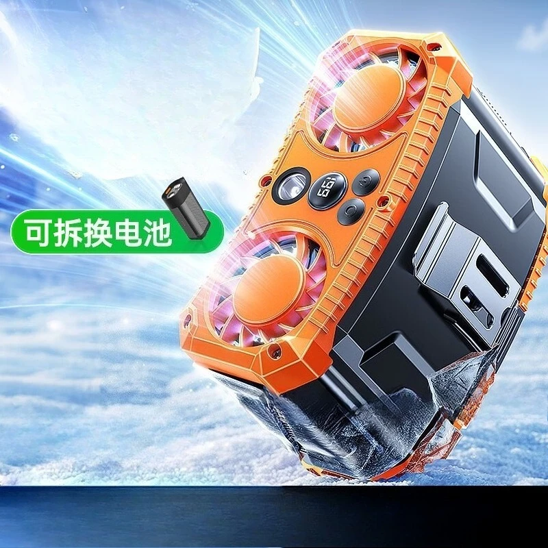 Summer Outdoor Waist Fan, Rechargeable Design, Endurance Battery Portable Chilling Gear