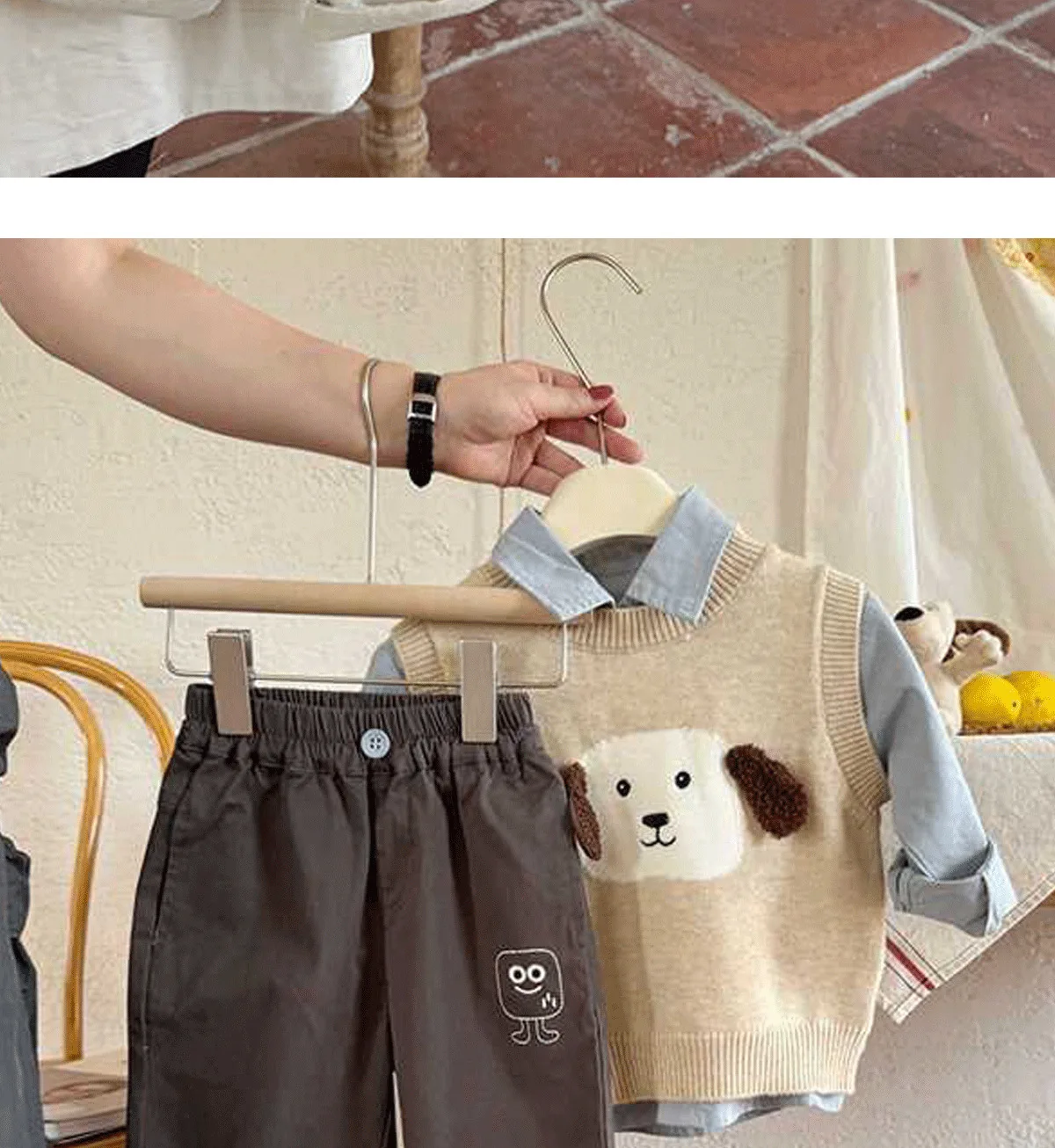 2023 koreanische Frühling Herbst Kinder Baby Jungen Hosen Nette Vielseitige Kleinkind Jungen Casual Hosen Kinder Jungen Reine Baumwolle Hosen – Detail 8