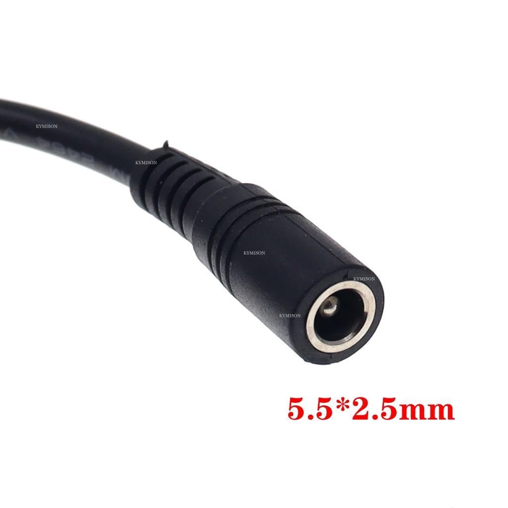 DC Power Cable 1 Female to 5 Male Plug Splitter Adapter DC Power Jack Female 5.5 x 2.5mm Plug For Led Strip CCTV Camera