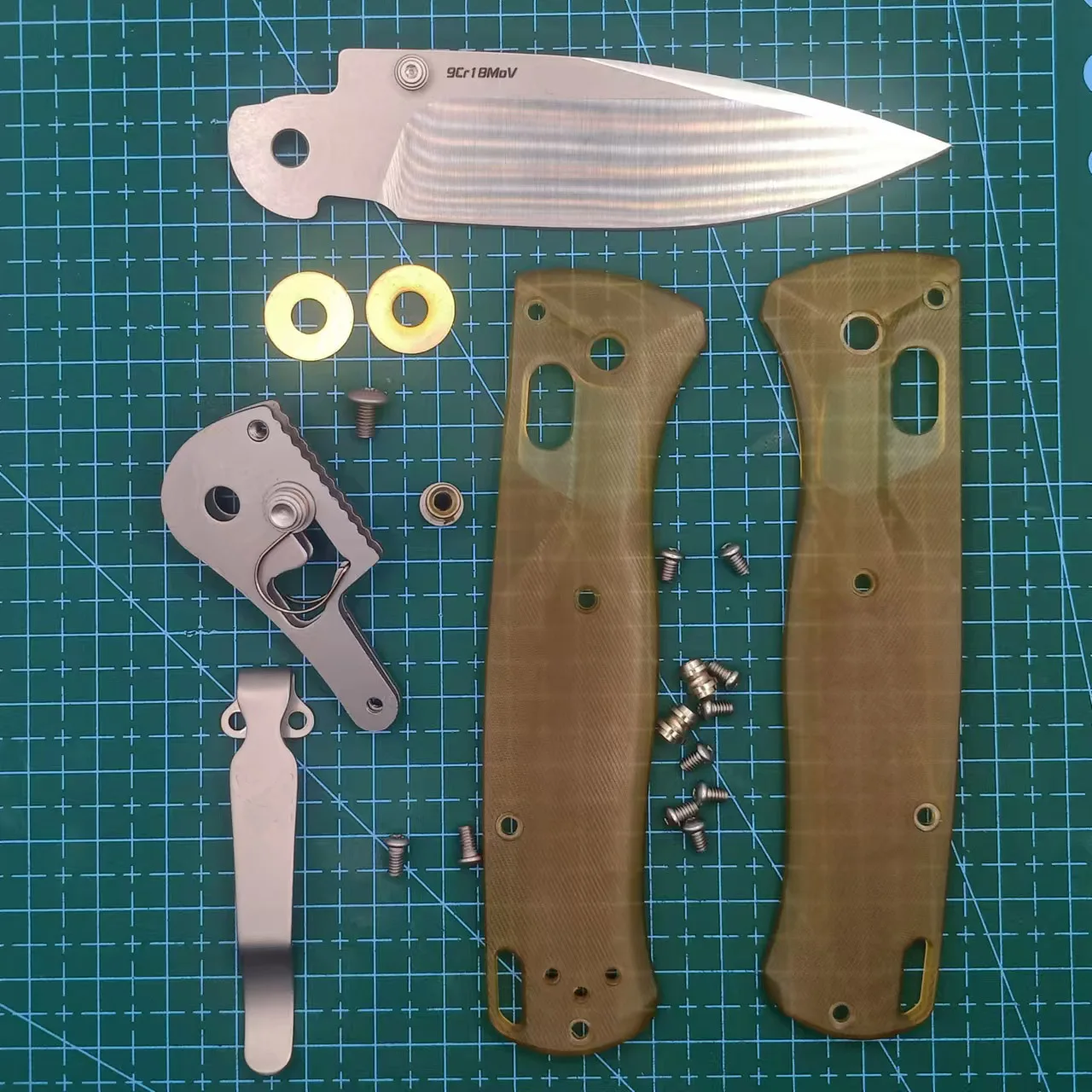 1 Set ULTEM PEI Handle Scales For Benchmade Bugout 535 Knives(Including blade)