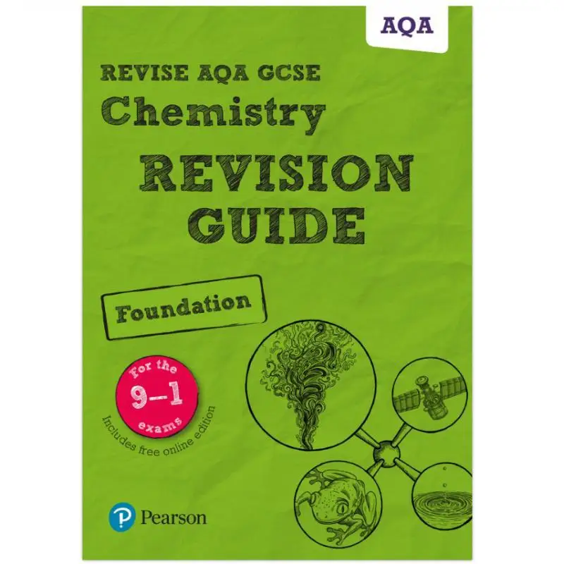 

Pearson REVISE AQA GCSE Chemical Foundation Revision Guide Incl Online Revision и Quizzes для экзаменов 2025 и 2026 гг.