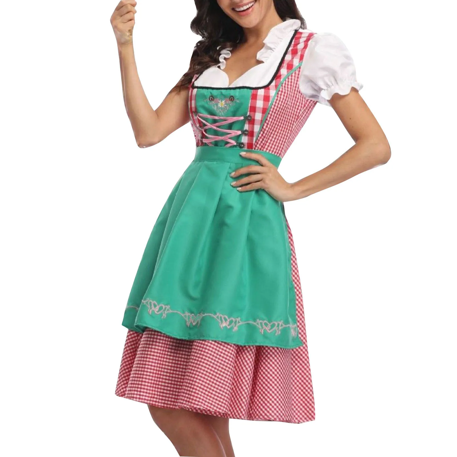 Disfraz de Oktoberfest para hombre y mujer, traje tradicional de cerveza bávara alemana, ropa de fiesta para Halloween, Carnaval y Festival