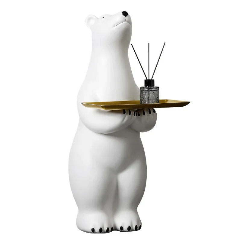 

Creative Polar Bear Floor-to-ceiling Ornament, Living Room Entrance, Home Decoration, Housewarming Gift