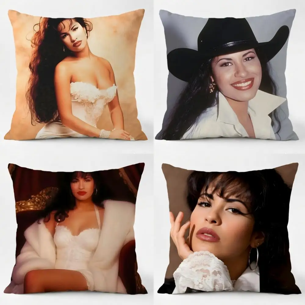 Funda de cojín Gloria-Estefan Gloria Estefan, cantante latina, cómoda, lavable a diario, de lino, para sofá, cama, decoración del hogar