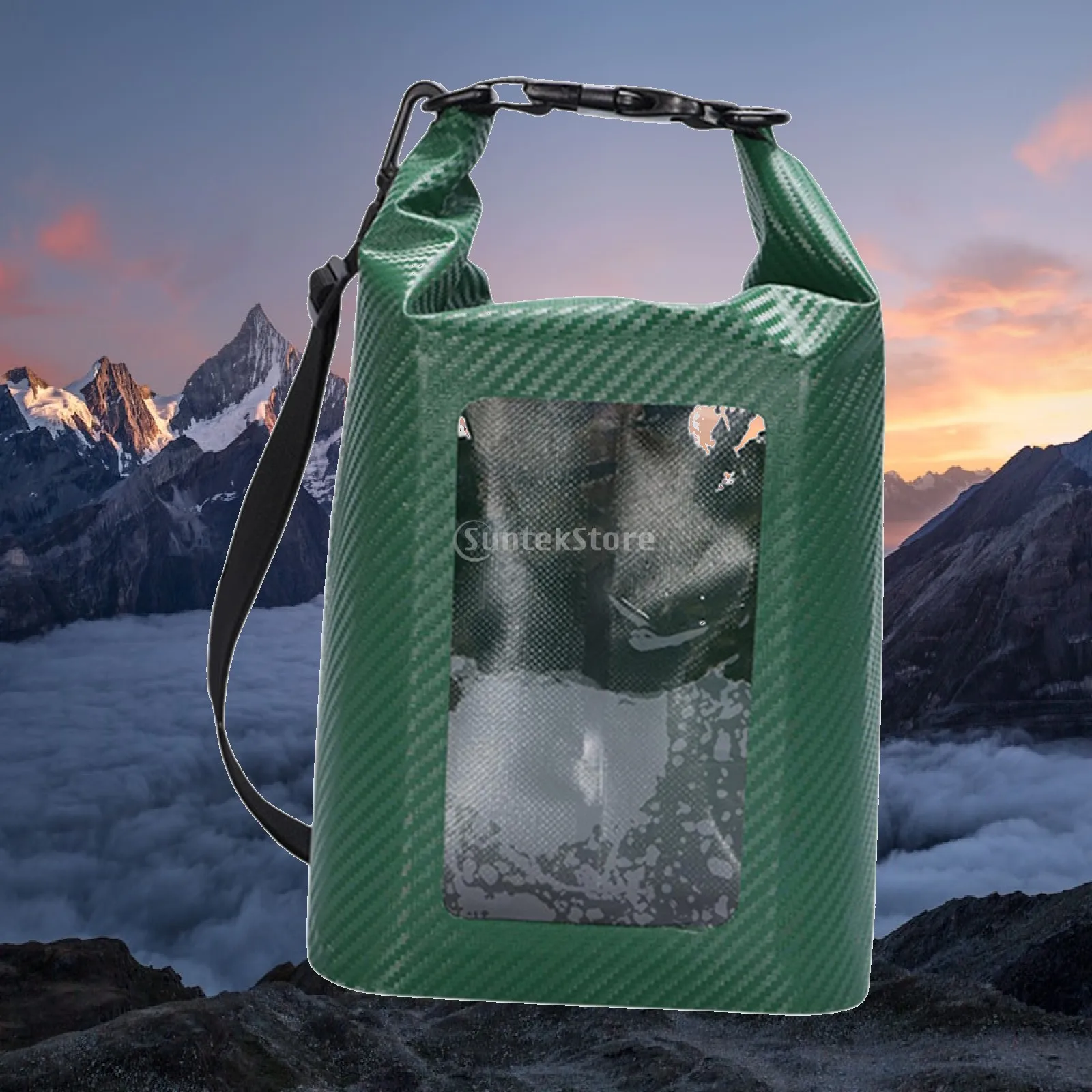 Waterproof Phone Case Dry Bag 5L Portable Airtight Kayak Float Bag Roll Top Sack for Fishing Drifting Surfing Beach Swimming