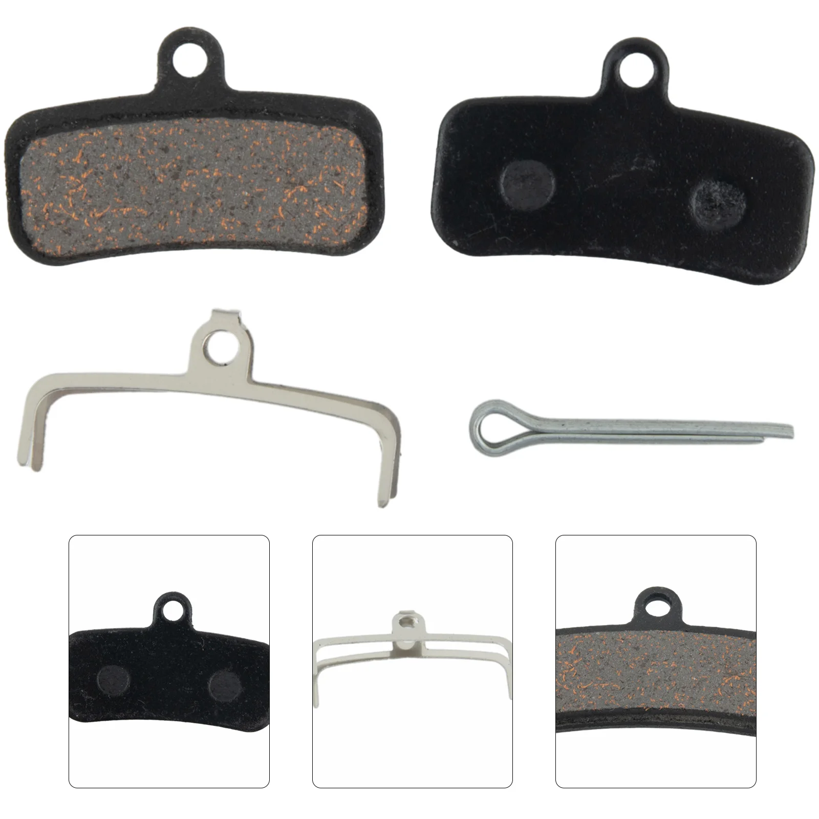 Image of Bremsbeläge Fahrradbremsbeläge für Saint BR-M810 Ersatz 39,5x35mm Fahrradzubehör Fahrradteile Fahrradbremsbeläge