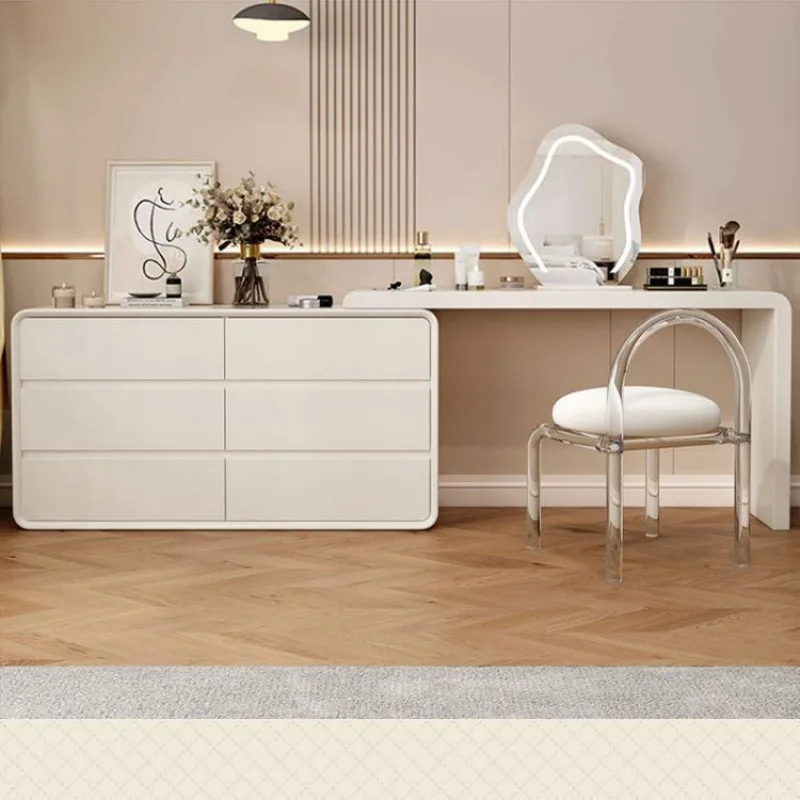 Commode crème vent bois massif chambre commode seau