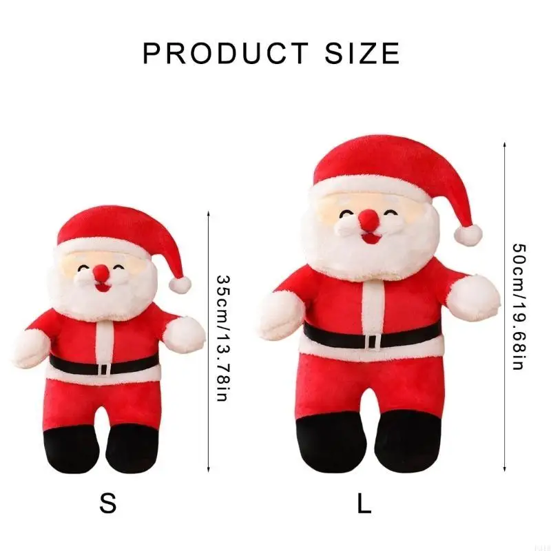 Musical Toy Papai Noel Festive Decores Doll Ano Doll para crianças Presente Festa P31b